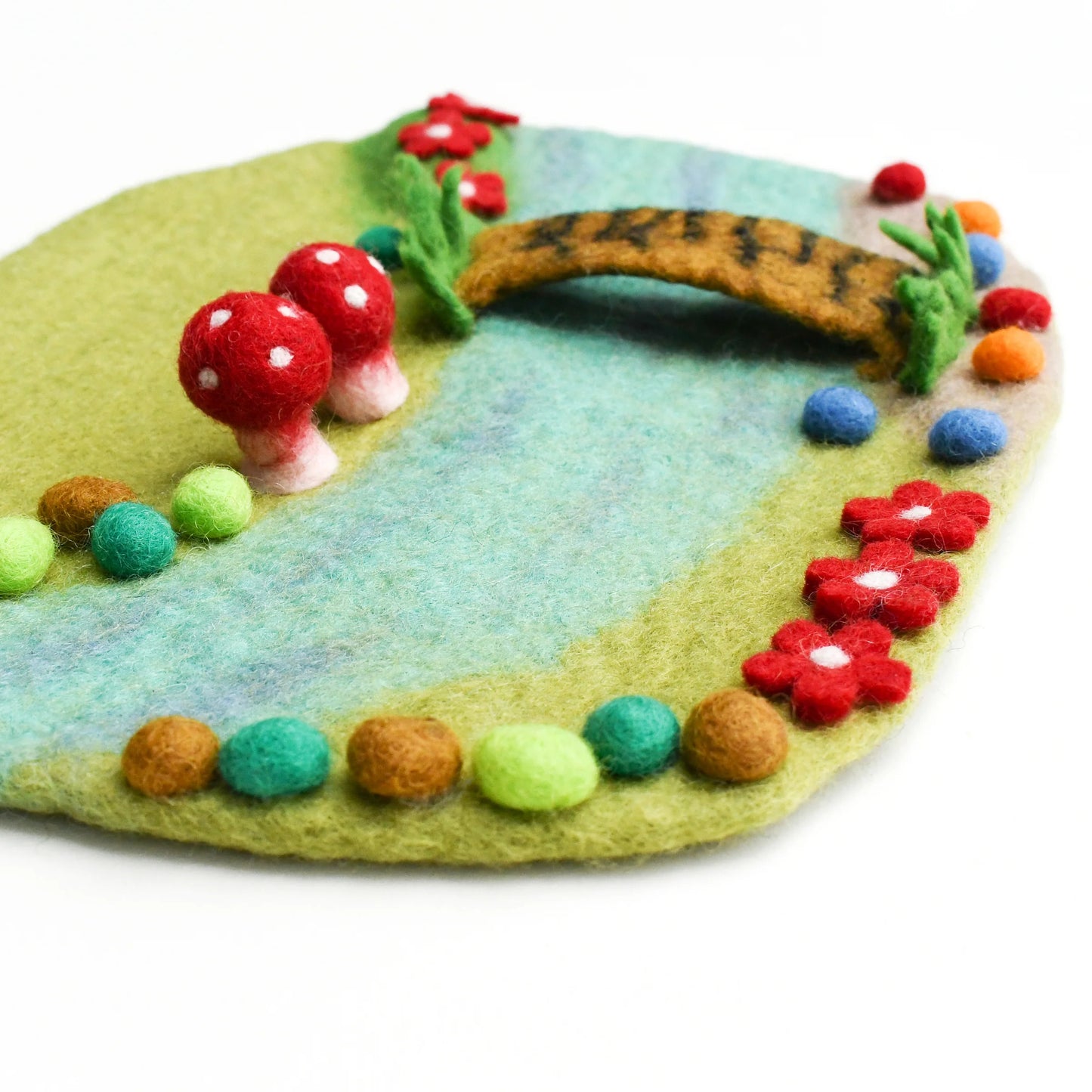 fairy river and bridge playscape
