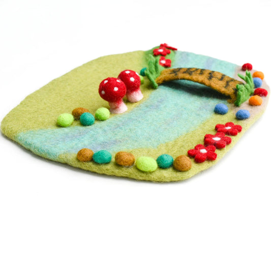 fairy river and bridge playscape