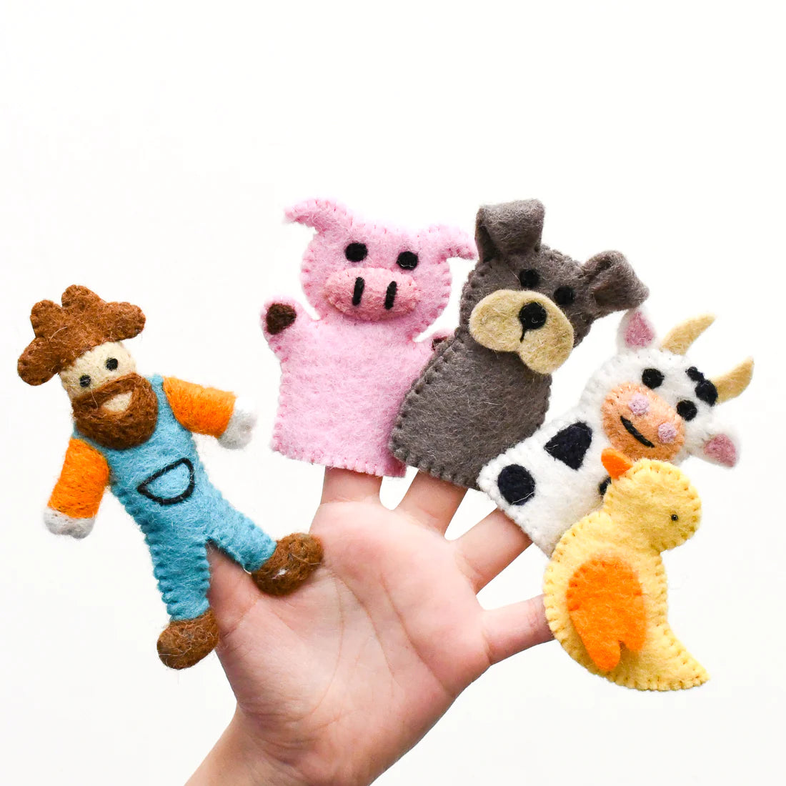 old macdonald farm animals a finger puppet set